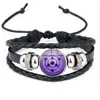 Altri bracciali anime sharen eye braccialetta vintage figura braccialetti in pelle braccialetti di moda goth per i fan digi di gioielli da uomo 2021 Trendyl240415