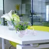 Dekorative Blumen Rattanbike Vase mit Seide farbenfrohe Mini Rose Blumenstrauß künstliche Flores für Home Wedding Decor Simulation