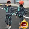 Kleidungsstücke Jungen warme Winter Kinder dicker Samt Hoodies Hosen 2pcs Trails für Baby Kinder Baumwolljogginganzug 3-14y