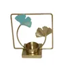 Candlers Creative Design Design Bandleder Leaf Holder Premium TEA Light Candlestick Utiliser le décor de mariage