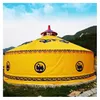 Tents And Shelters Outdoor Luxury Mongolian 20 Person Party Yurt Tent With Aluminum Bamboo Frame For Garden Buildings