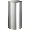 Vases 304 Stainless Steel Metal Cylindrical Vase With Water Borne Flowers European Style Tabletop