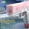 Été M416 Water Gun Electric Pistric Shooting Tot Full Automatic Outdoor Beach Toy For Kids Pistole de Agua cadeau 240410