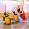 Stuffed Plush Animals Simulation Plush Toy Parrot Bird Plush Stuffed Doll Childrens Toy Cute Animal Birthday Toy Christmas Party Gift for Children L47