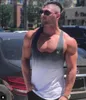 Tank Top Men Fitness Ropa Hombre de Marca Gradient Color Mesh Quick Dry Gym Clothing 240415