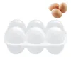 Storage Bottles 6 Egg Container Carriage Clear Protection Box Transparent Basket Reusable For Picnic Camping Hiking Travel