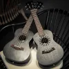 Cabos ukulele 23 polegadas de mogno Mini guitarra elétrica 4 strings ukelele guitarra install pickup retrostila de sol preto
