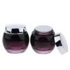 Storage Bottles 2pcs 120g Glass Sample Bottle Cosmetic Jar Cream Container - Purple Gradient