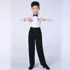 Sahne Giyim Balo Salonu Boy Latin Dancing Tango Yarışması Takım Çocuk Profesyonel Dans Salsa Gömlek Pantolon