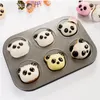 Bakvormen schattige beer panda cake mal anti-stick chocoladeklepvorm maldeeg gebak fondant mallen decoratie keukengereedschap