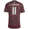 Человек молодежь 24 25 Copa America Mexico Romo Soccer Jersey сборная 11 Гименес 9 Jimenez 9 Raul 10 Santos 16 Herrera 11 Vela Vega Cordova Guardad Football Комплекты рубашки