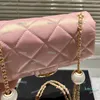 2024 Luxury Wallet Gold Hardware Matelasse Chain Cross Body Handbag 21/17 cm