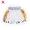 Muay Thai Shorts Tassels Gold Boxing Mens Damen Kinder Satin MMA Pants Gym Sport Sport Match Kampf Kickboxing -Trainingskleidung 240402