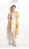 Женское бутик-платье для печати летнее цветочное платье рубашки высококачественные тренды