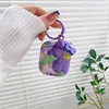 Eartelefoonaccessoires Relief Blue Oil Painting Flower Cases voor AirPods Pro2 3 1 2 Ear Fashion IMD Soft TPU Air Pod Airpod Pro 3Gen Purple Phone Protector Cover Q240415