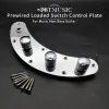 Cables Chrome Pre Wired 2V1T Loaded Switch Control Plate For Music Man Bass Guitar