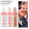 Highlighter Powder Contour 3 färger Skuggning Glitter Fairy Women Face Body Beauty Makeup Cosmetic 240327