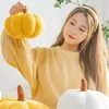 Decorative Flowers 20cm Pumpkin Plush Pillow Simulation Vegetable Stuffed Throw Cushion Home Sofa Bedroom Halloween Decor For Friends