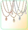Bijoux Memnon 925 Colliers de verrouillage à balle rond en argent sterling pour les femmes Collier de chaîne de pendentif Pendant Gift To Love9341720