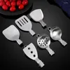 Spoon 50pcs/lotto in acciaio inossidabile campeggio utensili da cottura da campo pieghevole da cucina da cucina lx6118