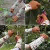 使い捨て手袋剪定手袋通気性保護長袖1ペアスリーブガーデニング花柄
