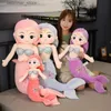 Stuffed Plush Animals Lovely Plush Mermaid Princess Dolls Soft Kids Toys Stuffed Doll for Girl Sleeping Pillow Cushion Cartoon Plush Toy Children Gift L47