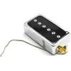 Kable Alnico 5 6 Strings Pojedyncza cewka do pickupa mostka do gitary elektrycznej w stylu LP z srebrnym chromem/czarnym