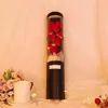 Fleurs décoratives Bmby-Valentine's Day Fleur Cadeau artificiel Girl Girl Valentin avec un dôme en verre Lumière LED