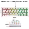 HXSJ V200 Wired K68 RGB Streamer Mini Gaming Keyboard 19-Key Conflict-Free Membrane Keyboard but Mechanical Feel for GameOffice 240415