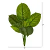 Decoratieve bloemen Large Philodendron Leaf Artificial Plant (set van 4) Green Arch Eucalyptus Garlands Wedding Decoratie F