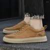 Casual Shoes Real Leather Fashion Elegant Luxury Classic Sneakers andningsbar Bekväm kvalitet Naturlig hud utomhusskor