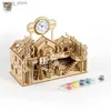 3D Puzzles Tada-Santa Claus Factory Model Puzzle 3D Wooden AssemblyBuilding Block KitsToys Game Birthday Gift for Children Kids Adult Y240415