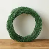 Flores decorativas 5.5m PINE ARTIFICIAL GARLANHA PVC PVC Green Straw Rattan Decoração pendurada Decoração de festa de Natal Decorações de festa