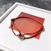 Braccialetti Charm Trinity 925Sier Bracciale Rosso Lucky Red Rope for Woman Designer Gold Gold T0P di qualità più alta Bigio