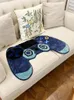 Tappeti tappeti controller gamer a forma di tappeto trapuntato comfort peluche decorazioni da gioco non slitta