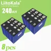8pcs liitokala 3.2V Lifepo4 240AH Litio de litio Fosfato Célula Traje de batería recargable 12V 24V 48V 230AH EV YACHT BEAT