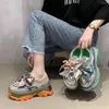 Zapatos de fitness Vrouwen Casual Schoenen 2024 Modo de plataforma de diseñador Sjaals Ademend Dikke Bodem Chunky Sneakers Vrouw Zapatillas Mujer