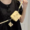 Bag Fashion Mini Women Mobile Phone Pouch Cheese Shaped Satchels Shoulder Sling Handbags Slice Pendant PU Leather For Girl Purse