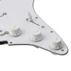 Cables OriPure Set of Loaded Prewired SSS Pickguard Staggered Pickups Electric Guitar Accessories ,White