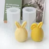 Baking Moulds Easter Folded Ear Candle Making Tool Mould Animal Soap Painting Plaster Silicone Chocolate Cake Decor