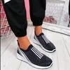 Casual Shoes Women Crystal Sneakers 2024 Woman Mesh Vulcanized Women's Comfortable Flats Ladies Fashion Loafers Female Shoe Plus Size