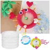 Fleurs décoratives 10 pcs Supplies de peinture Foam Anneaux ronds de Noël Couronne circulaire Modèle Kid Diy Circle