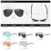 AOWEAR MENS AVIATION SUNGLASSES MEN MAN HD運転パイロットサングラスルネッツDe Soleil Homme 240415のための3分極ミラーサングラス