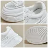 Casual Shoes Fujin 8.5cm Luftnät äkta läderplattform Kile High Brand Flats Summer Fashion Chunky Sneaker Hollow Comfy