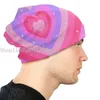 Berets Y2K Pink Aesthetic Bonnet Hat mignon mode tricoté d'automne hivernale Street Skullies Bons de femme chaude adulte pour hommes