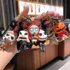 Véspera de Natal Horror Halloween Keychain Pumpkin Man Skeleton Cartoon Figura Chave de Party Party Gift Pinging