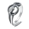 Vendre à chaud Personnalisé à la mode dans l'industrie coréenne des bijoux, avec un ensemble de 16 pièces d'anneaux géométriques d'éléphant de Yin Yang Relief