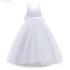 Girl's Dresses Flower Girl Dresses for Weddings 12 to 14 Yrs Teenage Evening Formal Prom Long Gown Kids Birthday Party Princess Dress for Girls T240415