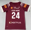 2024 QUEENSLAND MAROONS Kids QLD Maroons Rugby Jersey Size 16--26 (Custom name and number