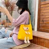 Bag Cute Small Women's 2024 Summer Bear Canvas One Shoulder Tote Handbag Bags For Women